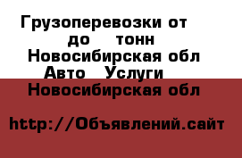 Грузоперевозки от 1.5 до 10 тонн - Новосибирская обл. Авто » Услуги   . Новосибирская обл.